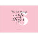 Pink Best In Threes Triplets Double Photo Birth Announcements Image 2 of 5